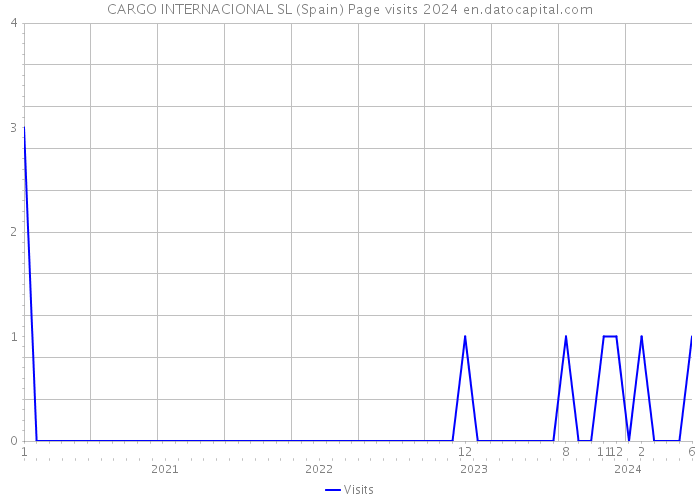 CARGO INTERNACIONAL SL (Spain) Page visits 2024 
