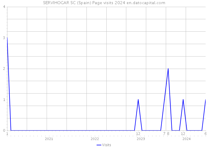 SERVIHOGAR SC (Spain) Page visits 2024 