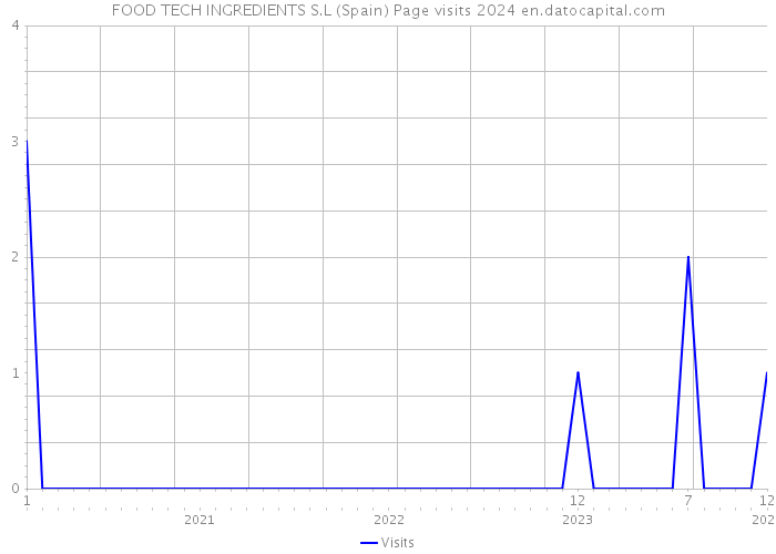 FOOD TECH INGREDIENTS S.L (Spain) Page visits 2024 