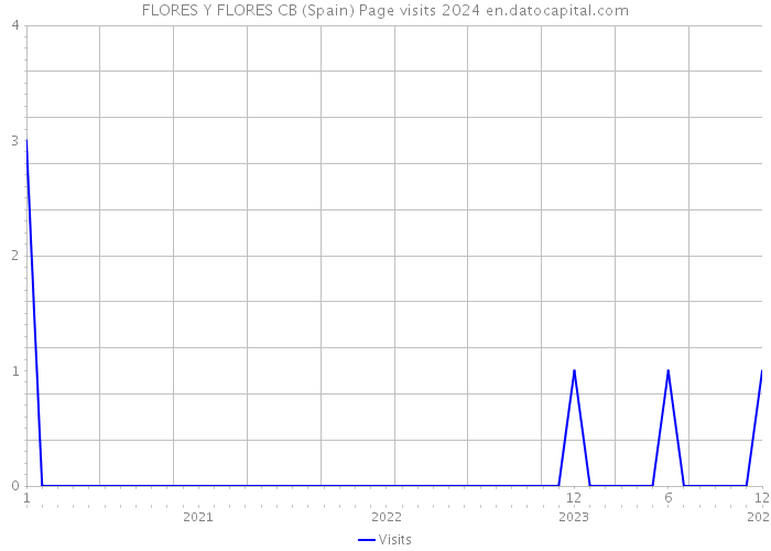 FLORES Y FLORES CB (Spain) Page visits 2024 
