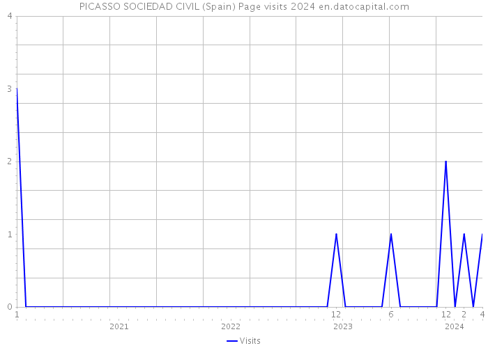 PICASSO SOCIEDAD CIVIL (Spain) Page visits 2024 