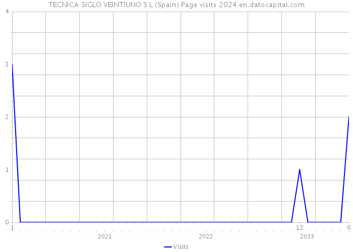 TECNICA SIGLO VEINTIUNO S L (Spain) Page visits 2024 