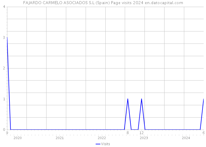 FAJARDO CARMELO ASOCIADOS S.L (Spain) Page visits 2024 