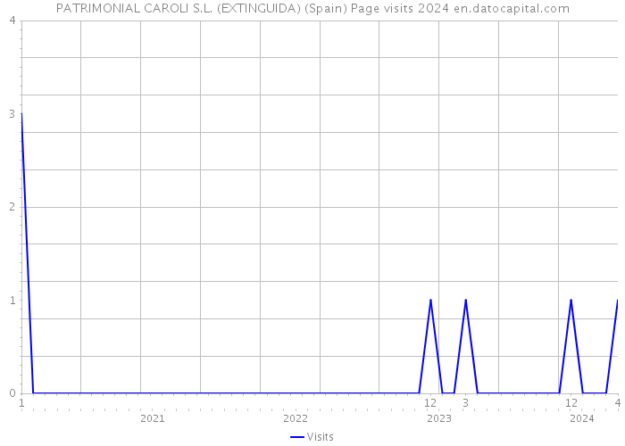 PATRIMONIAL CAROLI S.L. (EXTINGUIDA) (Spain) Page visits 2024 