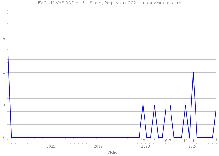 EXCLUSIVAS RADIAL SL (Spain) Page visits 2024 