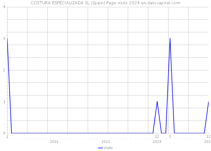 COSTURA ESPECIALIZADA SL (Spain) Page visits 2024 