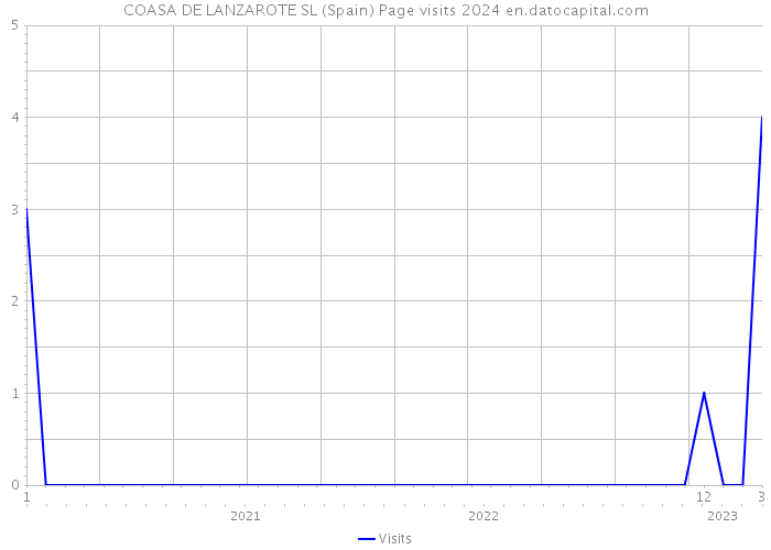 COASA DE LANZAROTE SL (Spain) Page visits 2024 