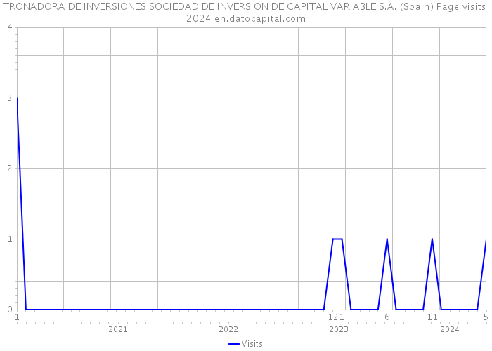 TRONADORA DE INVERSIONES SOCIEDAD DE INVERSION DE CAPITAL VARIABLE S.A. (Spain) Page visits 2024 