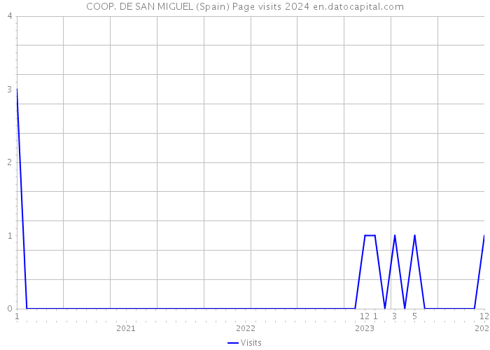 COOP. DE SAN MIGUEL (Spain) Page visits 2024 