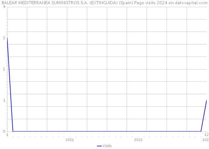 BALEAR MEDITERRANEA SUMINISTROS S.A. (EXTINGUIDA) (Spain) Page visits 2024 