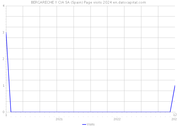 BERGARECHE Y CIA SA (Spain) Page visits 2024 