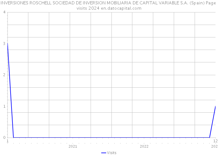 INVERSIONES ROSCHELL SOCIEDAD DE INVERSION MOBILIARIA DE CAPITAL VARIABLE S.A. (Spain) Page visits 2024 