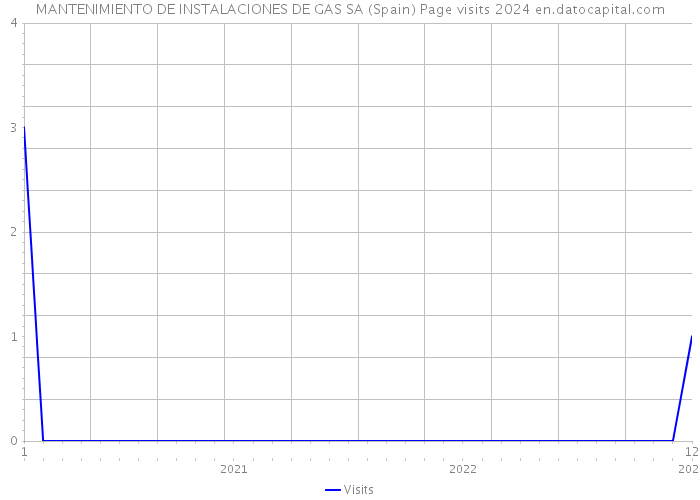 MANTENIMIENTO DE INSTALACIONES DE GAS SA (Spain) Page visits 2024 