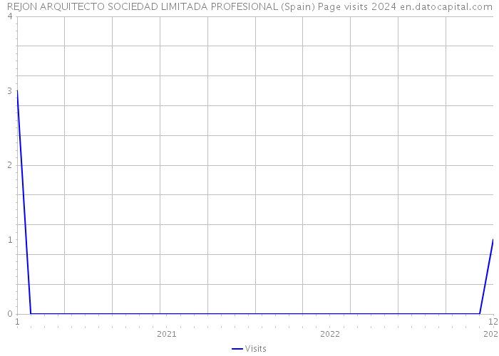 REJON ARQUITECTO SOCIEDAD LIMITADA PROFESIONAL (Spain) Page visits 2024 