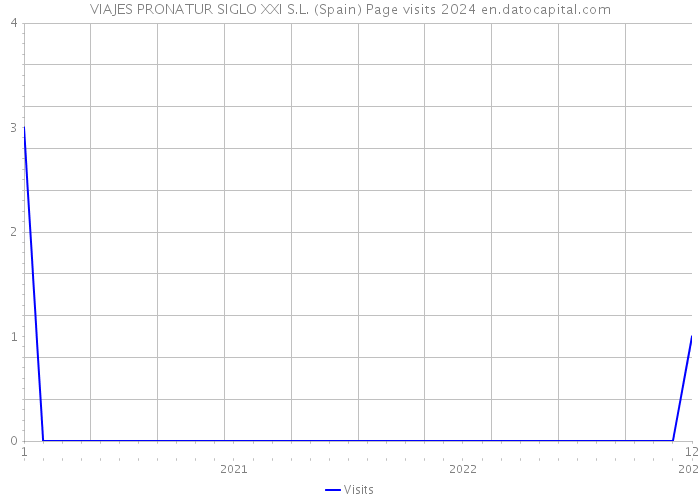 VIAJES PRONATUR SIGLO XXI S.L. (Spain) Page visits 2024 