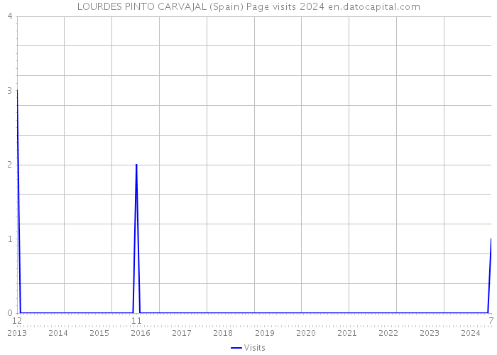LOURDES PINTO CARVAJAL (Spain) Page visits 2024 