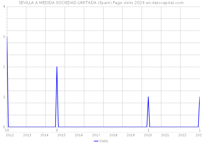 SEVILLA A MEDIDA SOCIEDAD LIMITADA (Spain) Page visits 2024 