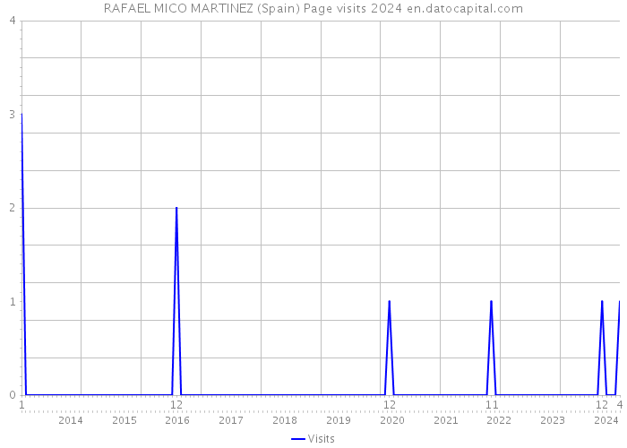 RAFAEL MICO MARTINEZ (Spain) Page visits 2024 