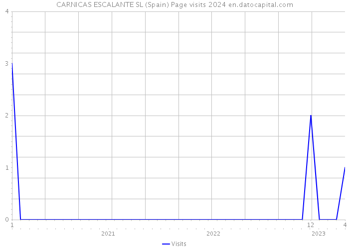 CARNICAS ESCALANTE SL (Spain) Page visits 2024 