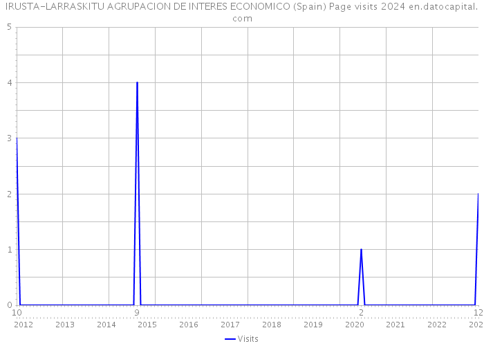 IRUSTA-LARRASKITU AGRUPACION DE INTERES ECONOMICO (Spain) Page visits 2024 