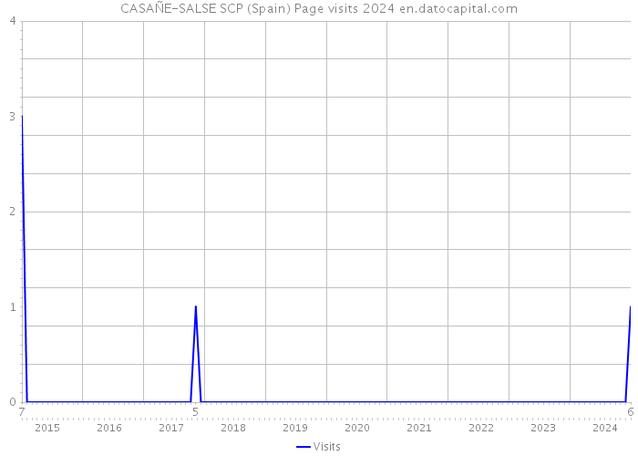 CASAÑE-SALSE SCP (Spain) Page visits 2024 