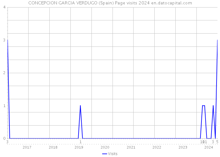 CONCEPCION GARCIA VERDUGO (Spain) Page visits 2024 