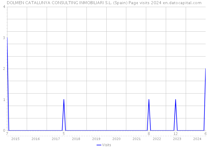 DOLMEN CATALUNYA CONSULTING INMOBILIARI S.L. (Spain) Page visits 2024 