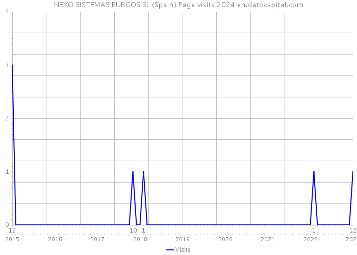 NEXO SISTEMAS BURGOS SL (Spain) Page visits 2024 