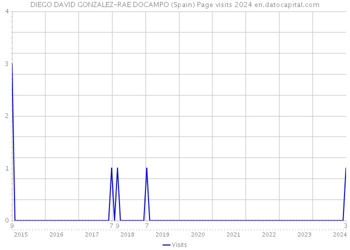 DIEGO DAVID GONZALEZ-RAE DOCAMPO (Spain) Page visits 2024 