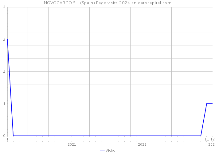 NOVOCARGO SL. (Spain) Page visits 2024 