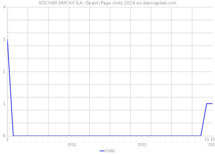 SOCYAM SIMCAV S.A. (Spain) Page visits 2024 