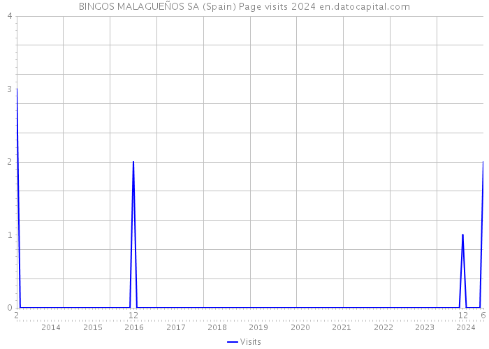 BINGOS MALAGUEÑOS SA (Spain) Page visits 2024 