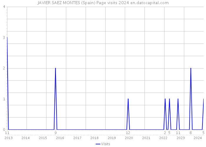 JAVIER SAEZ MONTES (Spain) Page visits 2024 