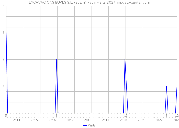 EXCAVACIONS BURES S.L. (Spain) Page visits 2024 