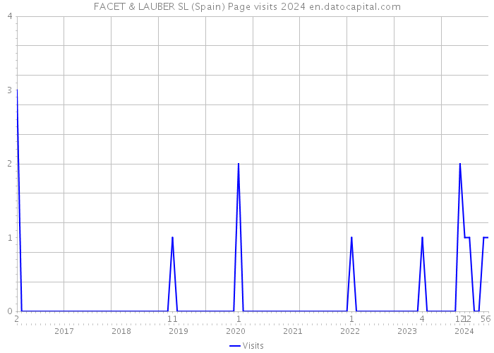 FACET & LAUBER SL (Spain) Page visits 2024 