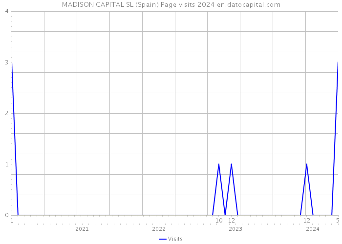 MADISON CAPITAL SL (Spain) Page visits 2024 