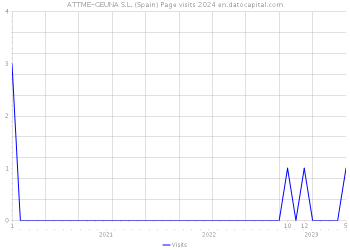 ATTME-GEUNA S.L. (Spain) Page visits 2024 