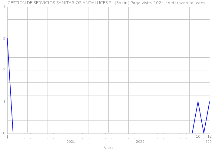 GESTION DE SERVICIOS SANITARIOS ANDALUCES SL (Spain) Page visits 2024 