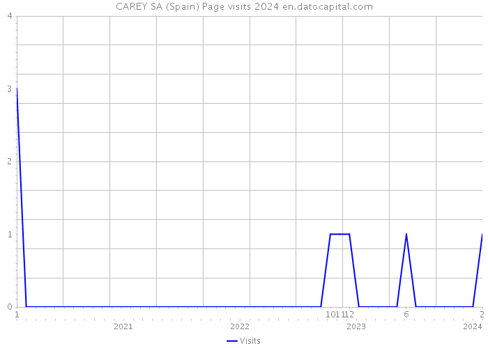 CAREY SA (Spain) Page visits 2024 