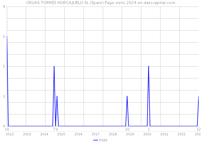 GRUAS TORRES HORCAJUELO SL (Spain) Page visits 2024 