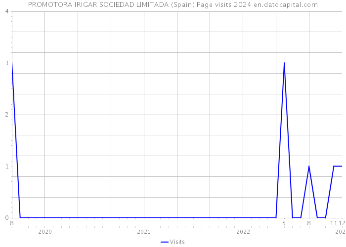 PROMOTORA IRIGAR SOCIEDAD LIMITADA (Spain) Page visits 2024 