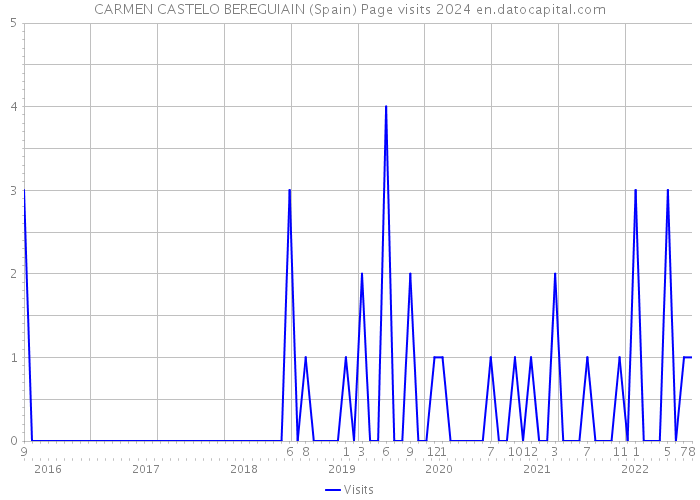 CARMEN CASTELO BEREGUIAIN (Spain) Page visits 2024 