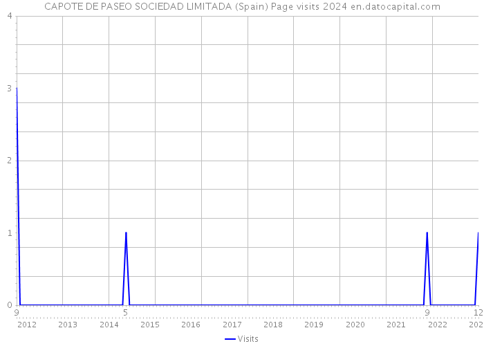 CAPOTE DE PASEO SOCIEDAD LIMITADA (Spain) Page visits 2024 