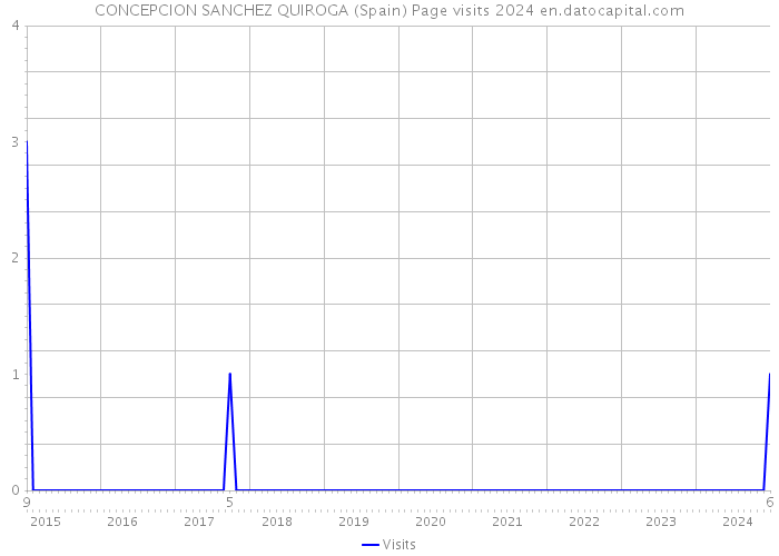 CONCEPCION SANCHEZ QUIROGA (Spain) Page visits 2024 