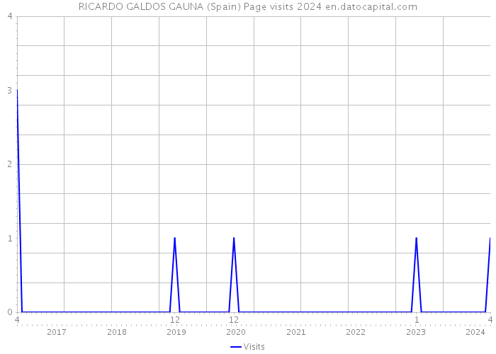 RICARDO GALDOS GAUNA (Spain) Page visits 2024 