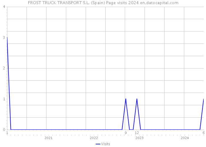 FROST TRUCK TRANSPORT S.L. (Spain) Page visits 2024 