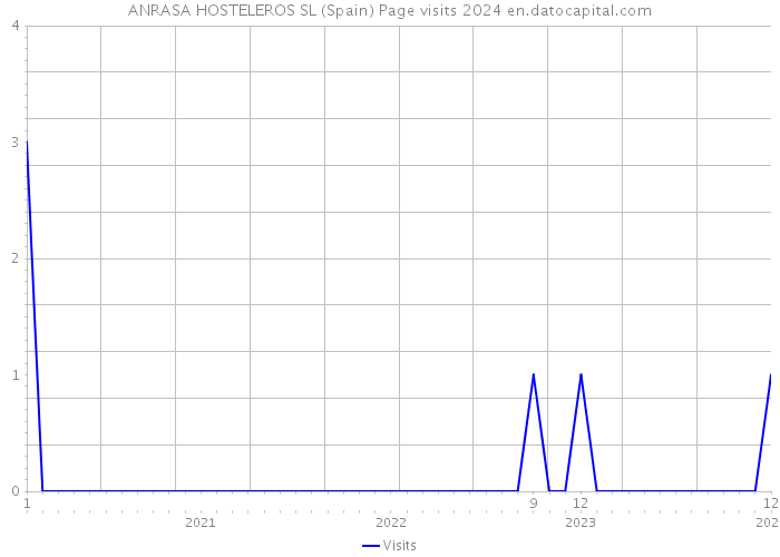 ANRASA HOSTELEROS SL (Spain) Page visits 2024 