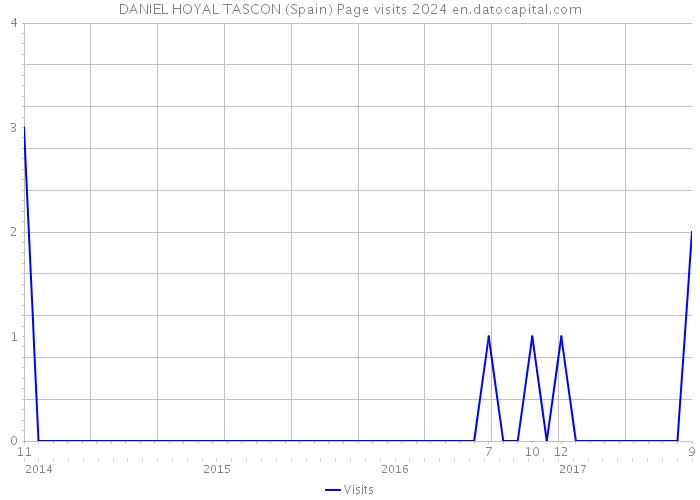 DANIEL HOYAL TASCON (Spain) Page visits 2024 