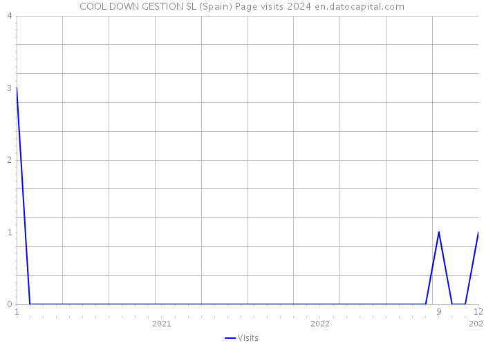 COOL DOWN GESTION SL (Spain) Page visits 2024 