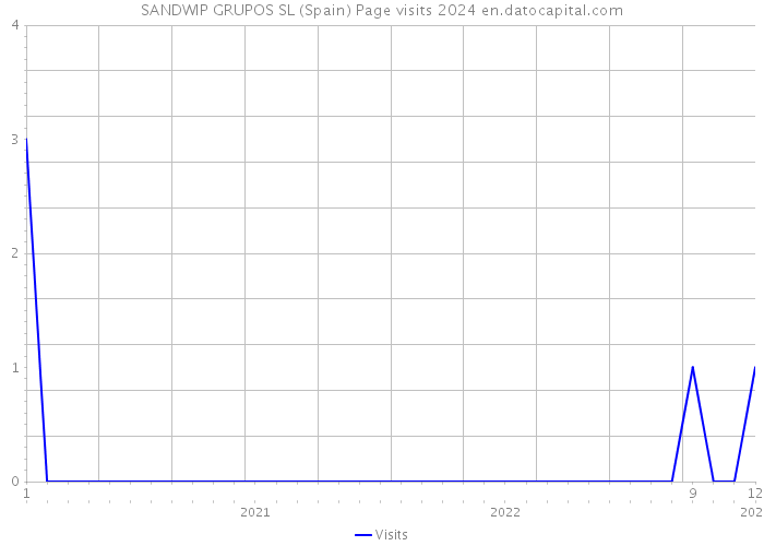 SANDWIP GRUPOS SL (Spain) Page visits 2024 